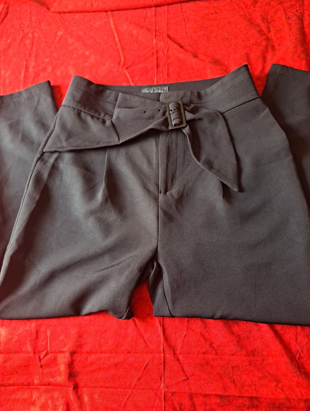 Women Black Pants Waist Dress Pants